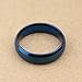 Zealmer Simple Blue Band Ring Plain Titanium Steel Wedding Band Polish Finished Comfort Fit for Men