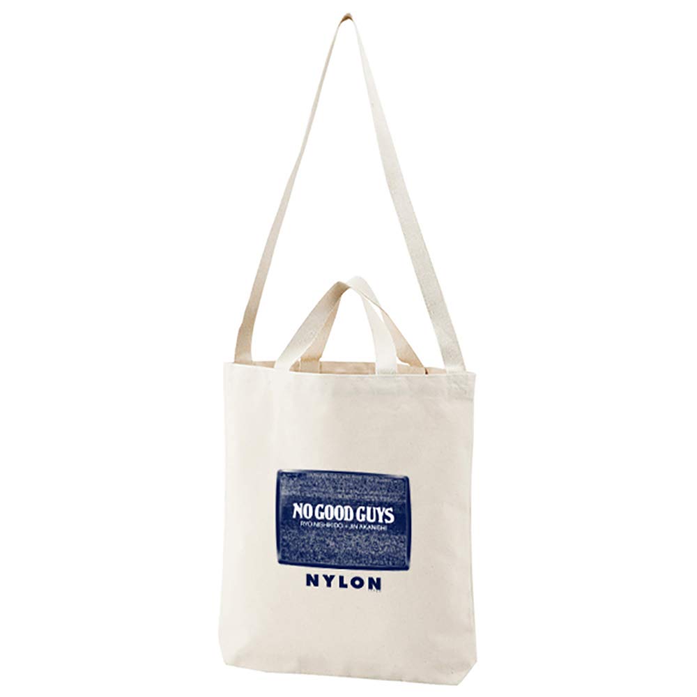 NYLON JAPAN 2020年 7月号 N/Aスペシャルエディション 付録つき雑誌 錦戸亮/赤西仁 NO GOOD GUYSロゴ入り 2WAYトートバッグ
