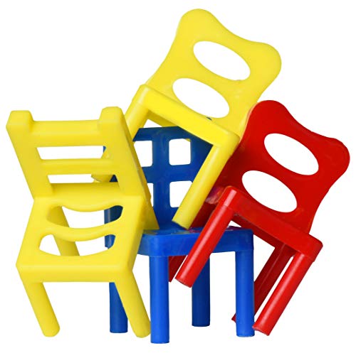 Point Games Stacking Tower Balancing Game, Party Favor Stacking Toys - Pile-Up Suspend Family Games for Kids. (18 Chairs Toys Set) - Thumbnail 2
