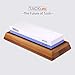 TACKLIFE Premium Knife Sharpening Stone, 1000/6000 Grits Double-Sided Whetstone with Non-Slip Bamboo Base And Angle Guide - HSS1A