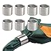 mDesign Napkin Rings for Home, Kitchen, Dining Room - Pack of 8, Brushed Stainless Steel