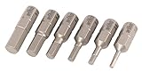 Wiha 71397 2.0 to 6.0mm Hex Metric Insert Bit, 6-Piece
