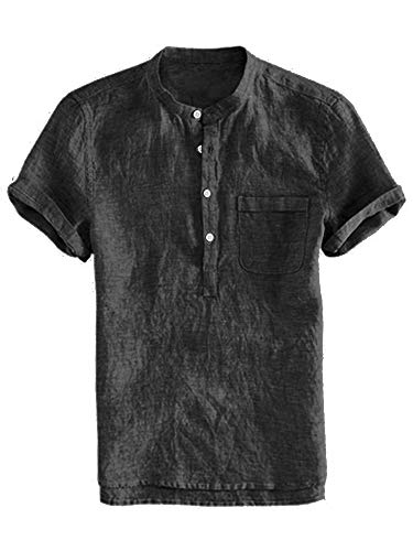 4 Enjoybuy+Summer+Henley+Shirts+Sleeve