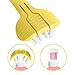 babyease Children 3 Sided Toddler Toothbrush Kids Toothbrush Soft Wrap-Around Baby Toothbrush 12 Months and Up Training Toothbrush Saving Time for Baby Tooth Brush - Yellow
