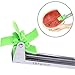 Watermelon Slicer Fruit Knife-PATENTED-RUCACIO Melon and Cantaloupe Fruit Slicer, Carver, Knife - Carving and Cutting Tools for Home, Professional Restaurant Chefs - Easy Grip Kitchen Gadgets (GREEN)