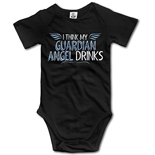 Funny Vintage Unisex Guardian Angle Drinks Climb Sleepwear Clothes Infant Baby's