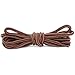 DailyShoes Round Hiking Boot Shoelaces Strong Durable Stylish Shoe Laces (Great for Hard Shoes) Brown Light Tan 27