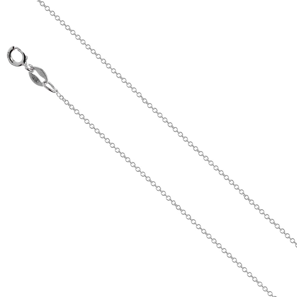 Treasure Bay Women’s Sterling Silver Snake Figaro Necklace with Rolo Chain - 19