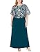 Jhichic Women's Plus Size Embroidered Capelet Maxi Dress Mesh Lace Evening Gown Elegant