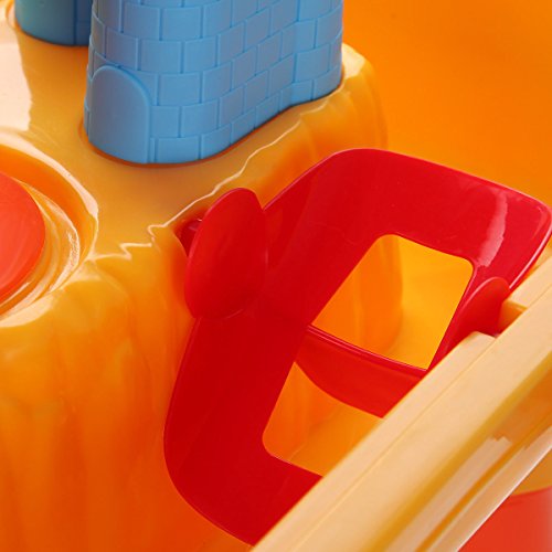 Costzon Kids Sand and Water Table Beach Play Set with Chair & Accessories