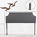 BestMassage Queen Headboard Tufted Head Board Queen Size Fabric Upholstered Linen Heavy Duty with Bedroom Guest Room Height Adjustable in Gray