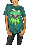 Disney Muppets Womens Kermit The Frog Tee Green Heather