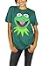 Disney Muppets Womens Kermit The Frog Tee Green Heather