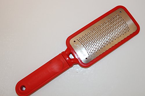 Probelle Metal Foot File Pedicure Rasp, Red, Full Size