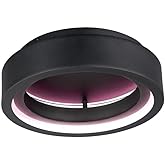 ET2 iCorona WiZ - 36W 1 LED Flush Mount-5.5 Inches Tall and 17.75 Inches Wide-Black Finish