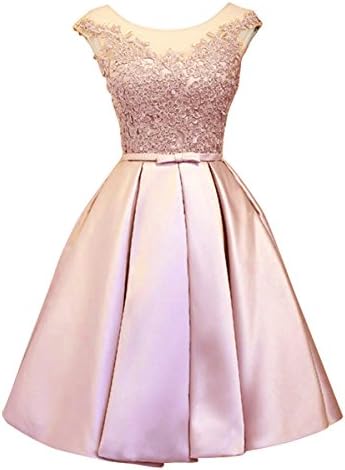 LanierWedding Short Homecoming Dresses Lace Floral Lace Up Prom Party Dresses For Wedding 2017 Dark Pink Size 6