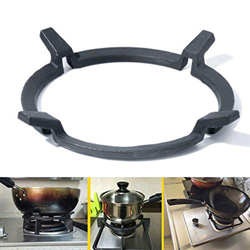 Moligh doll Wok Pan Stand Support Rack Cast Iron Burners Stove Cookware Ring Round Based