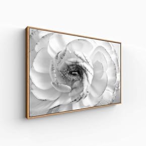 Canvas Wall Art for Living Room, Bedroom Monochrome Plants Framed Canvas Prints for Home Decoration Ready to Hang - 16x24 inches
