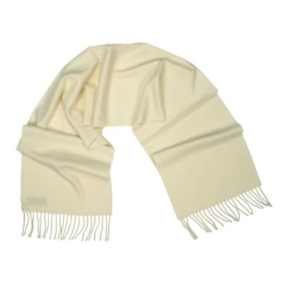 Ann Carol Designs 100% Cashmere Wool Scarf Germany 12 Inches x 64 Inches Cream White Ann Carol Designs 100% Cashmere Wool Scarf Germany 12 Inches x 64 Inches Cream White