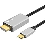 DDup USB C to HDMI Cable 4K 60Hz, USB 3.1 Type-C to HDMI Cable for Macbook/Macbook Pro/ iMac, Samsung Galaxy S8/S8+/Note 8, ChromeBook Pixel/Pixelbook, Surface Book 2, LG V30, Thunderbolt3 - 6 Feet