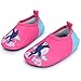 JIASUQI Kids Boys Girls Fashion Barefoot Aqua Water Skin Shoes for Beach Sand Swim Aerobics,Pink Dophin 12-18 Months