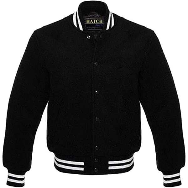 Kicky ALL Wool Varsity Jacket Letterman Baseball Bomber Jacket