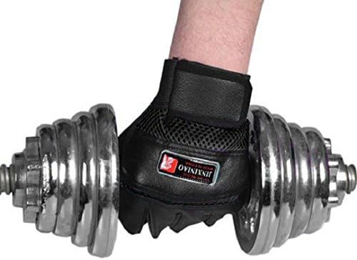 Crystell ,Cycling GlovesGym Body Building Training Gloves Sports Weight Lifting Workout Exercise (Black)