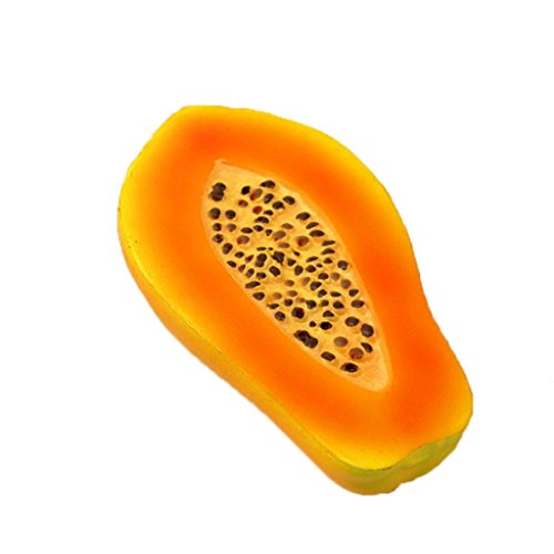 Alonea Fun Squeeze Toys, Squishy Slow Rising Squeeze Toy Gift Squishy Toys (Papaya Yellow) - Thumbnail 2
