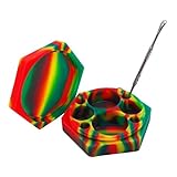 Gentcy Large Silicone Container Jar Concentrate Oil Wax Nonstick Shatter Proof Oil Slick Oil Extracts Extractor +1 Silver Tool