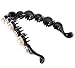 Ankha Banana Hair Clips for Women for Thick Hair - Girls Hair Clincher - Pearl Hair Accessories (2 PCS)