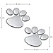 KitMax (TM) Pack of 12 Pairs 3D Cat Paw Dog Claw Auto Car Truck Laptop iPad Window Wall Motorcycle Decor Decal Sticker