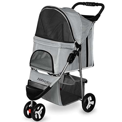 Paws & Pals 3 Wheeler Elite Jogger Pet Stroller Cat/Dog Easy to Walk