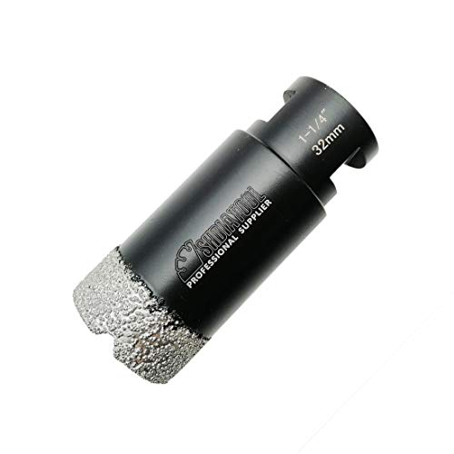 SHDIATOOL Diamond Core Drill Bits 1-1/4 Inch for Porcelain Ceramic Tile Marble Brick Vacuum Brazed Hole saw 32mm