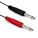 Yeworth 5ft/1.5m XLR to 6.35mm [1/4 inch] Audio Y Splitter Cable, 1 XLR Female to 2 Dual 6.35mm 1/4