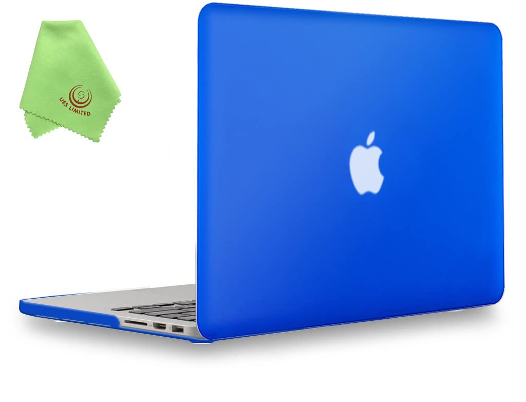 UESWILL Smooth Matte Hard Case Compatible with MacBook Pro (Retina, 15 inch, Mid 2012/2013/2014/Mid 2015), Model A1398, No CD-ROM, No Touch Bar, Royal Blue