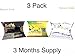 3 Pack! Semilla de Brazil 100% Original! Yellow,Black and White Box! 3 Month Supply!