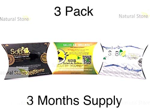 3 Pack! Semilla de Brazil 100% Original! Yellow,Black and White Box! 3 Month Supply!