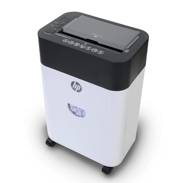 HP – PAPER SHREDDER MICRO CUT, 120-SHEET AUTO FEED, SHREDS CREDIT CARDS & STAPLES, HEAVY DUTY PAPER SHREDDER FOR HOME USE WITH 4.5 GALLON BASKET