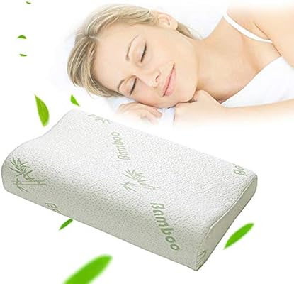 Bamboo Pillow Contour Sleeping Memory Foam Pillow Orthopedic