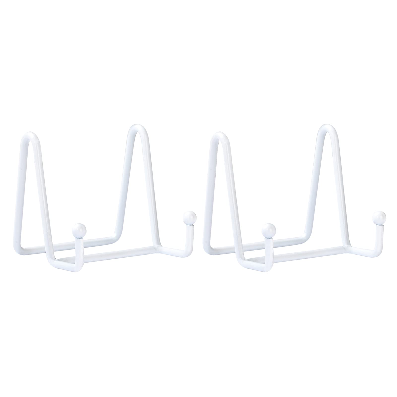 HCHLQLZ White Decorative plate stand Holder Picture Frame stand Easel Display stand