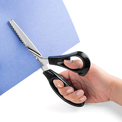 G Ganen Fabric Decorative Edge Pinking Shears Scissors Large Scallop Cut 5 mm 1/5 Inch - Thumbnail 3