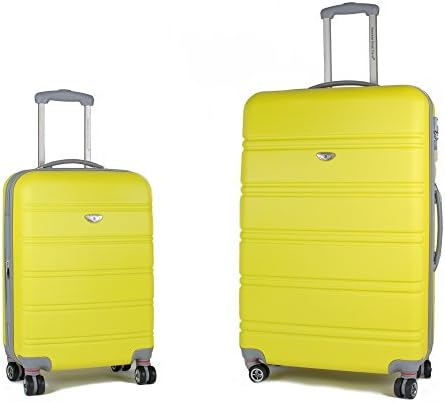 AGT Spinner TSA 2-Piece, Checked, Carry-On Luggage Set