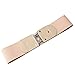 JASGOOD Girl's Fashion Vintage Wide Elastic Stretch Adjustable Waist Cinch Belt Beige Size Large
