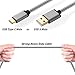USB C Cable 6Ft, HI-CABLE 2-Pack Gold-Plated Braided USB-A to Type-C Fast Charger Cable Compatible with Samsung Galaxy S9/S8 Plus/Note 8, Google Pixel XL, LG G6 G5 V30, Moto Z/Z-Force (Gray, Silver)