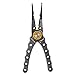 Fiblink Saltwater Stainless Fishing Pliers with Aluminum Handles and Stainless Steel Jaws Fish Lip Grip Gripper Holder Hook Remover Line Cutter for Super Braided Mono Fluorocarbon Line (Silver)