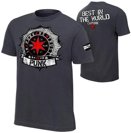 Step Shoes Men's Cotton T-Shirts(WWE t Shirts for Men cm Punk)