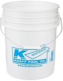 Kraft Tool GG468 Plastic Bucket without Lid, 5-Gallon