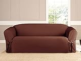 Kashi Micro-suede Slipcover Sofa Loveseat Chair Furniture Cover (Sofa, Brown)