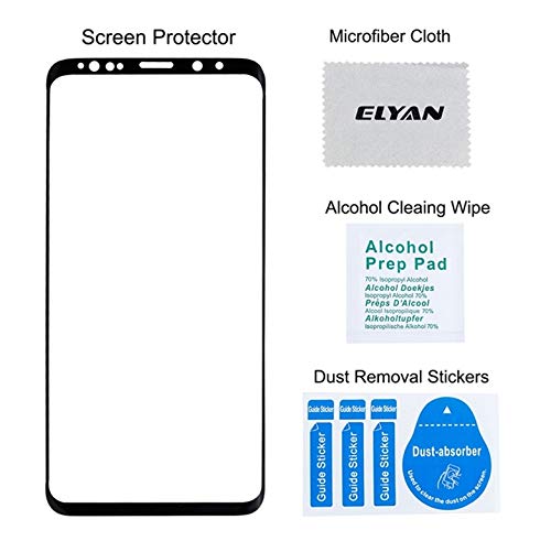 Galaxy S9 Screen Protector Glass,ELYAN Full Coverage Tempered Glass[3D Curved] [Anti-Scratch] [Anti-Bubble][High Definition] Tempered Glass Screen Protector Compatible Samsung Galaxy S9(5.8") - Thumbnail 5