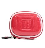 Universal Hard Cover Carrying Case Fits Francois et Mimi In-Ear 3.5mm Aux Hi-Fidelity Headphones Earbuds|Red